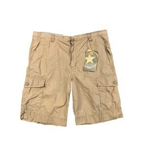Vintage Converse Shorts Mens 38 Earth Brown Cotton Poplin Cargo Skateboarding